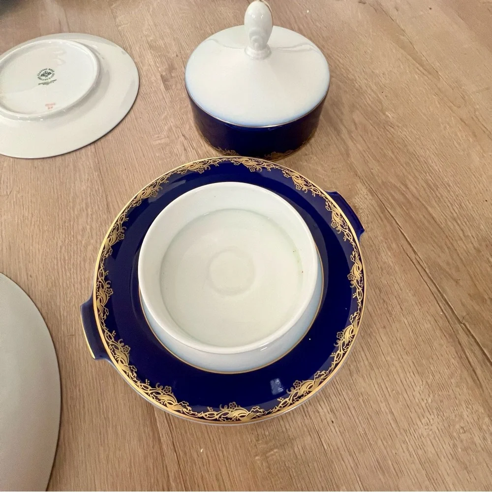 Vtg 52 Pcs 80s Rosenthal Frederick The‎ Great Porcelain Dinnerware Dinner Set
